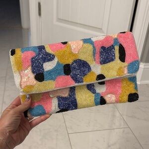 Colorful Beaded Clutch